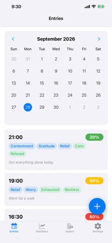 Stress Diary: Stress Tracker Screenshot 1 of 6