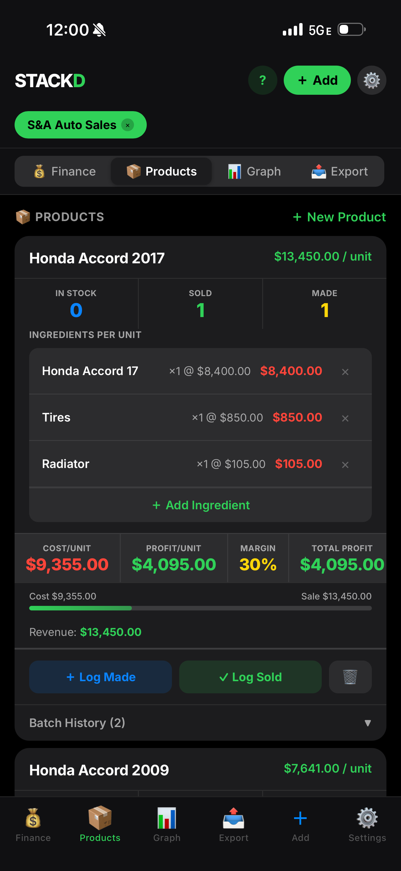 STACKD — Business Tracker