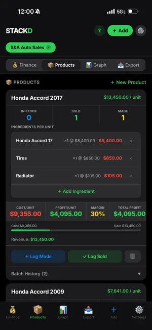 STACKD — Business Tracker screenshot 4