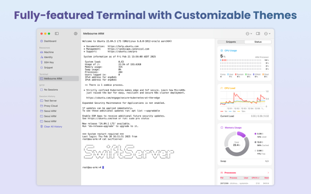 SwiftServer – Monitoring & SSH Screenshot 4