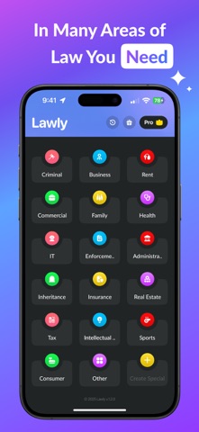 Lawly AI – Legal Assistant iPhone screenshot
