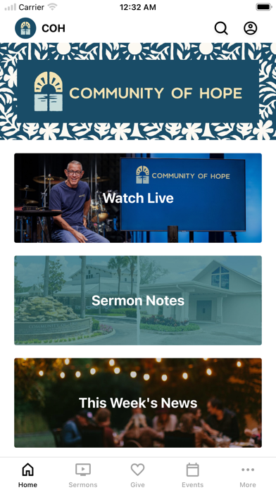 Screenshot #1 pour Community of Hope FL