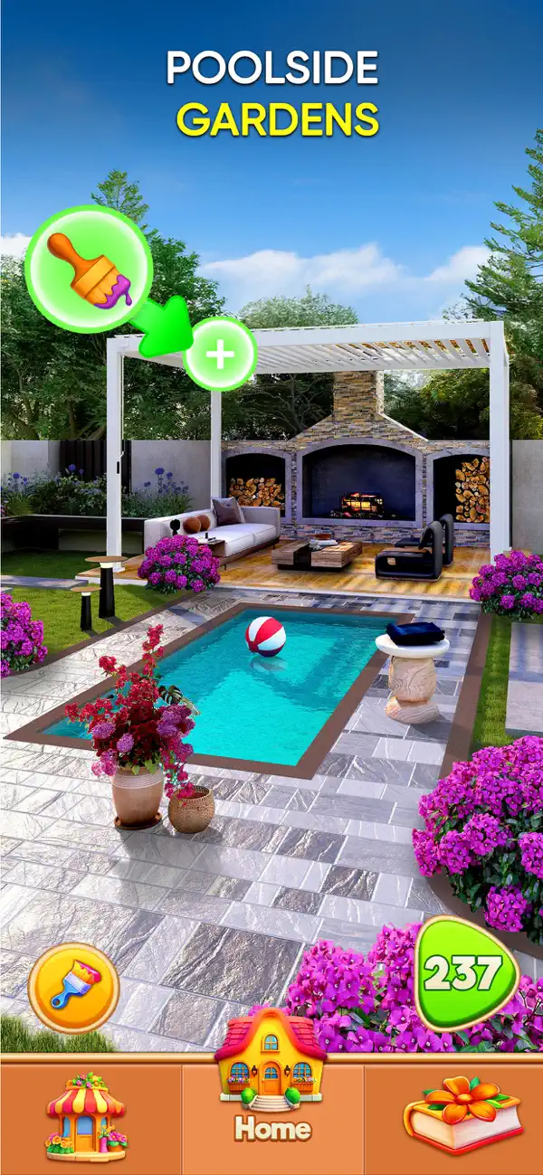 #5. Garden & Home: Design Game (iOS) De: Narcade