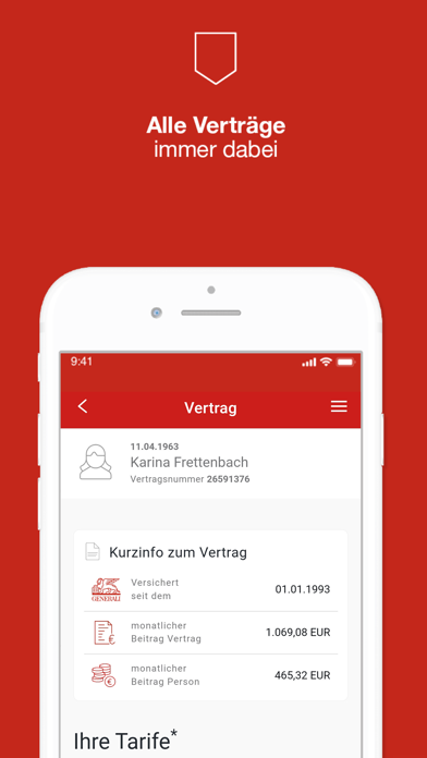 Generali GesundheitsApp Screenshot