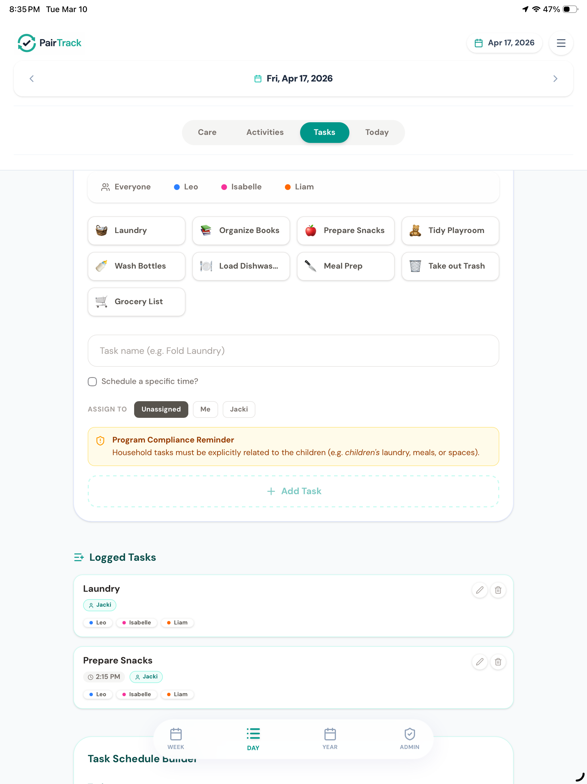 PairTrack: Au Pair Manager screenshot 7
