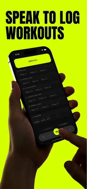 SLAB: Voice Workout Log screenshot 1