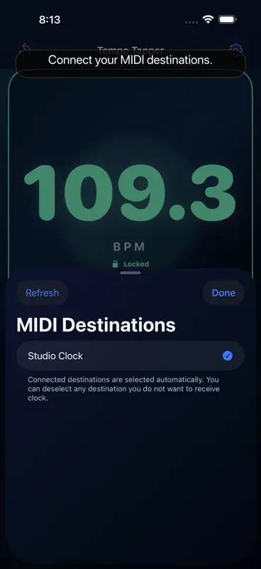 Tempo Tapper: BPM & MIDI screenshot 5 of 7