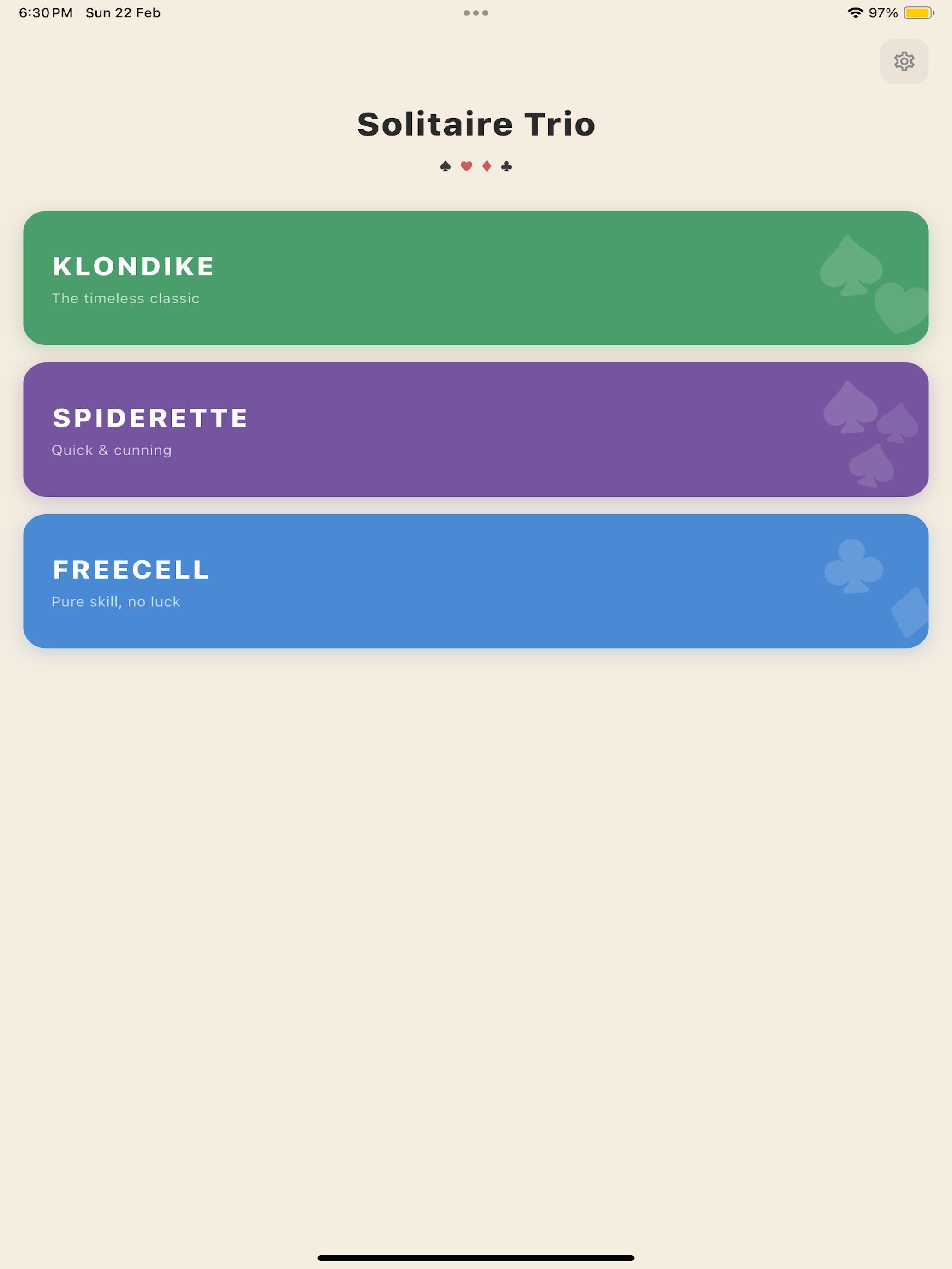 Solitaire Classic Trio screenshot 9