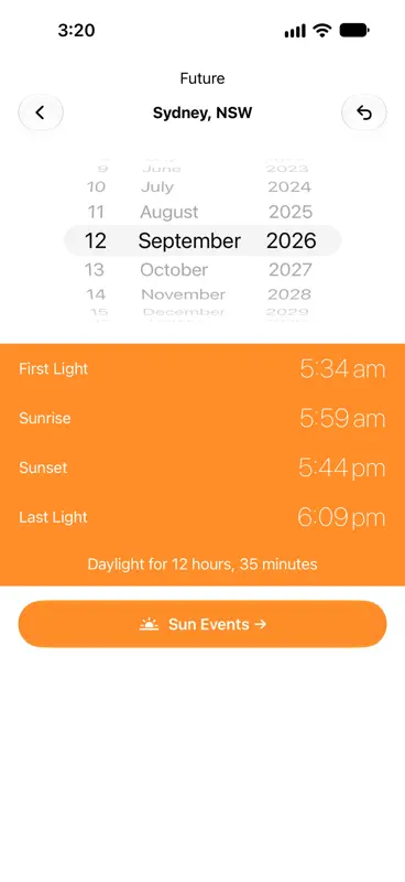 Sunrise Sunset Times screenshot 7 of 10