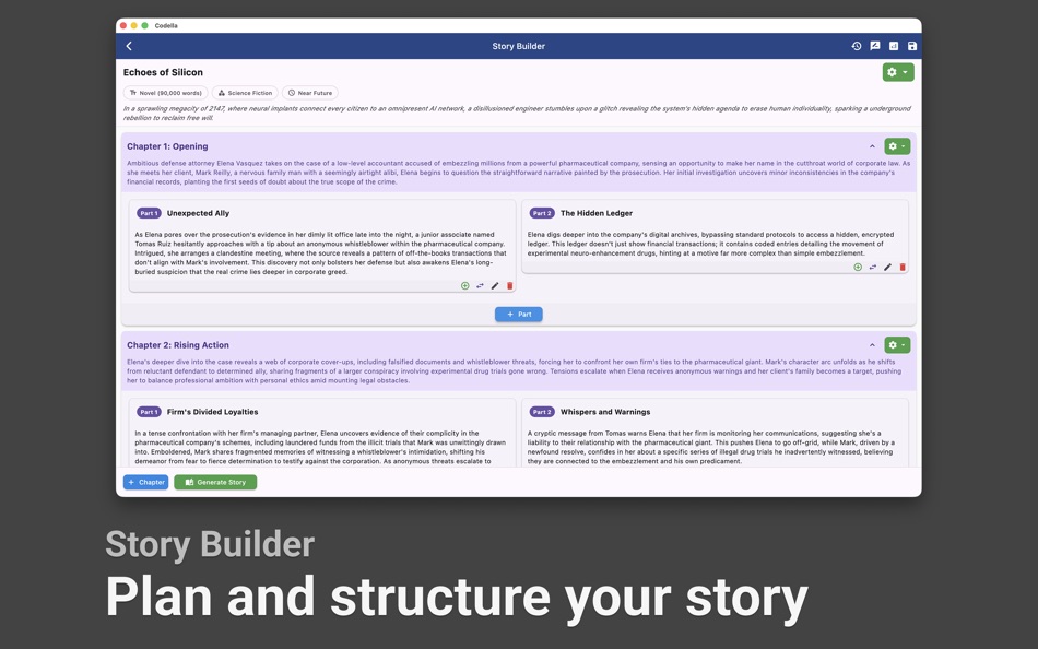#5. Codella - AI Story Writer (macOS) By: Jonathan Ng