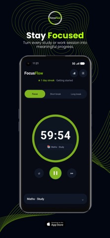 FocusFlow – Pomodoro Timer Screenshot 1 of 7