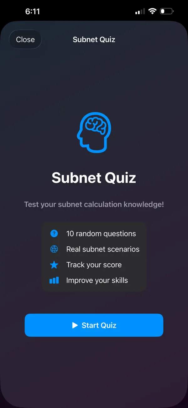 Screenshot #2 pour NetBuddy IP Subnet Calculator
