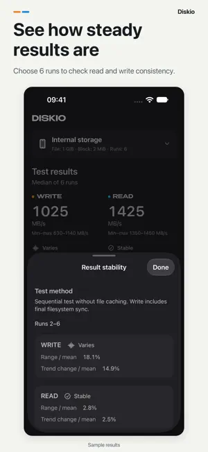 Diskio: Disk & SSD Speed Test screenshot 2
