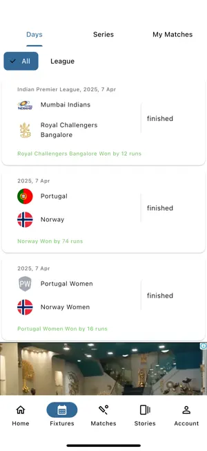 CrikF - Cricket Live Score screenshot 1