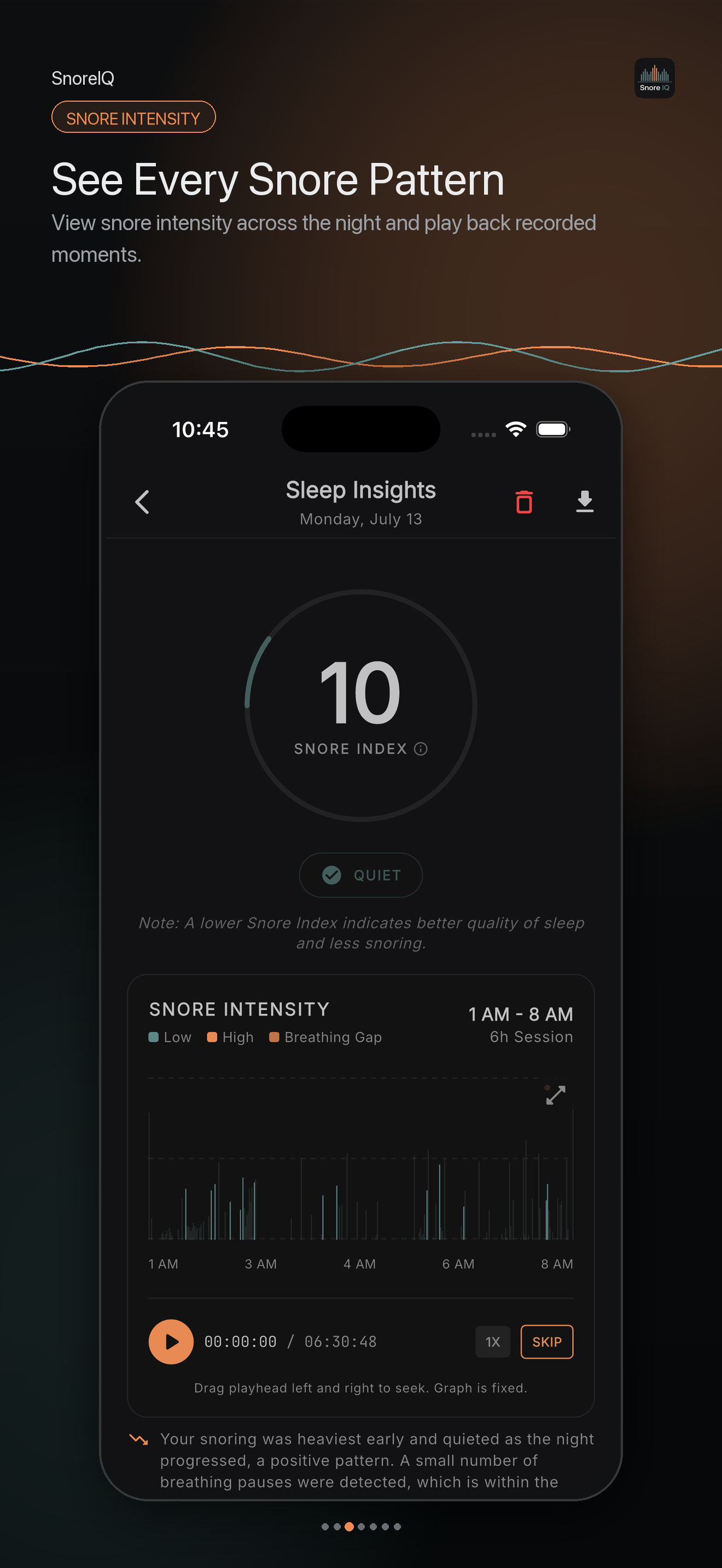 Snore IQ: Snore Tracker screenshot 3