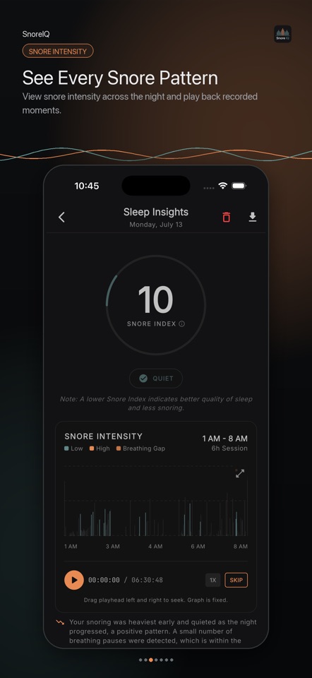 Snore IQ: Snore Tracker screenshot 3