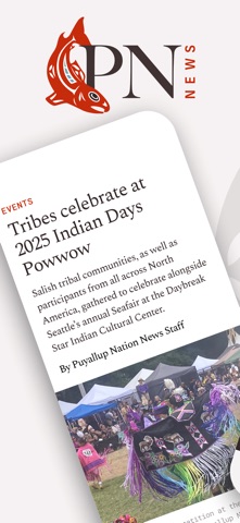 Puyallup Nation News screenshot