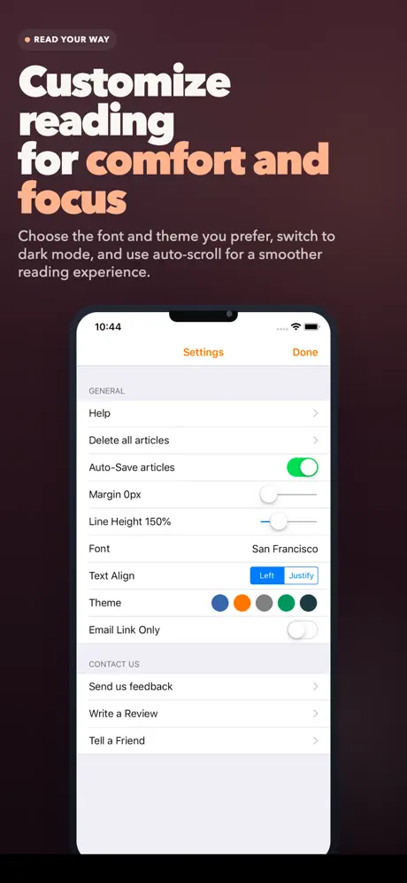 ReaderView 保存网页离线阅读应用截图