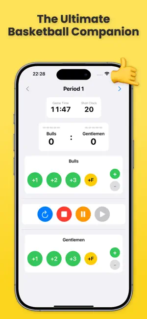 B-Ball: Basketball Scoreboard screenshot 2