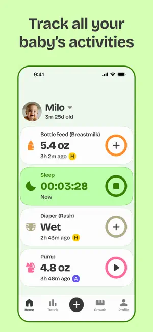 Baby Tracker: Milo screenshot 1