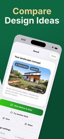 AI Landscaping iPhone screenshot
