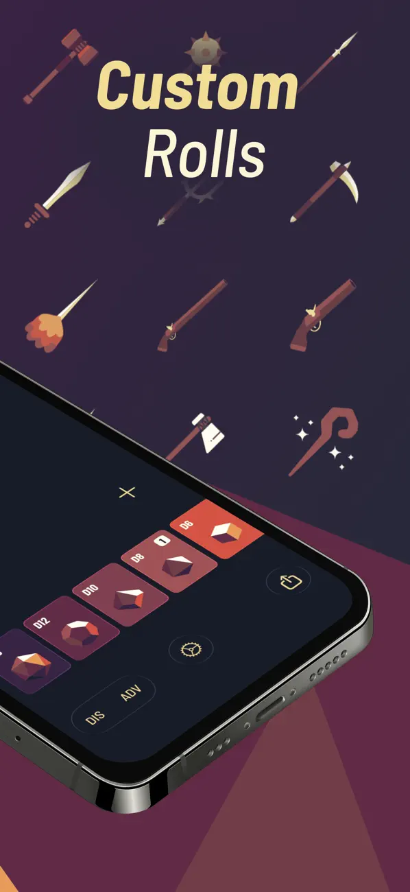 Screenshot #3 pour Twilight Dice: RPG Dice Roller