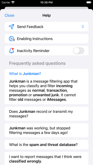 Junkman: A.I. SMS Blockerのおすすめ画像8