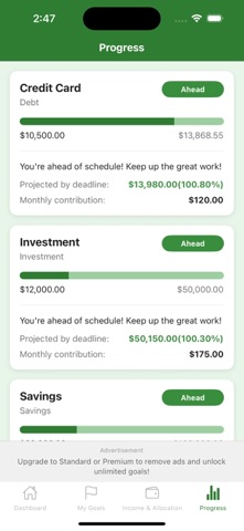 GoalMint: Finance Goal Tracker screenshot