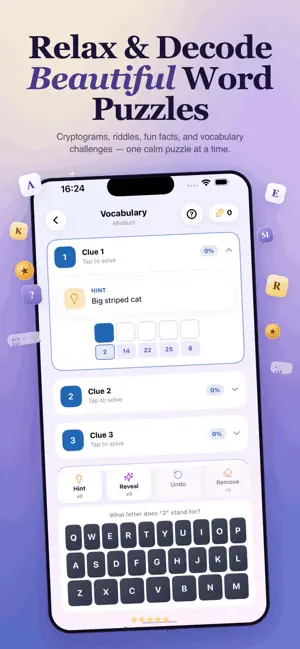 Cipher Game: Daily Cryptograms screenshot 1