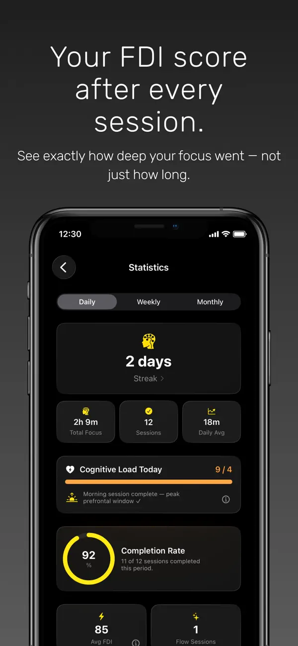 Screenshot #3 pour DepthWork: Deep Focus Timer