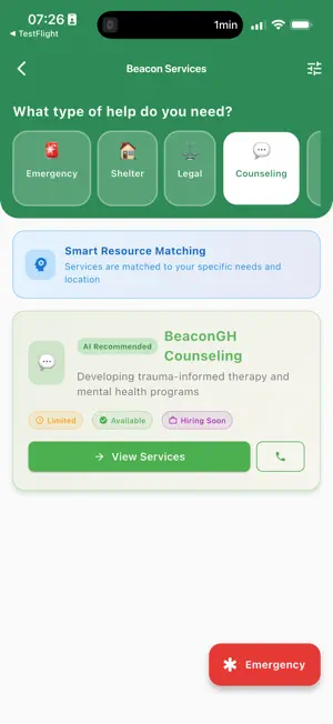 Beacon: DV Support App screenshot 2