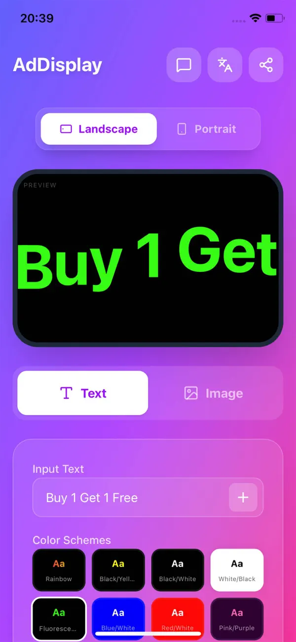 AdDisplay: LED Banner & Sign Screenshot 4