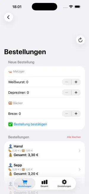 Brotzeit App screenshot 2