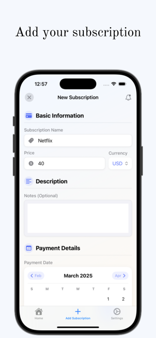 Manage Subscriptions & Bills Screenshot 2 of 3