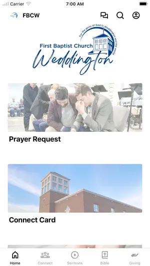 First Baptist Weddington screenshot 1