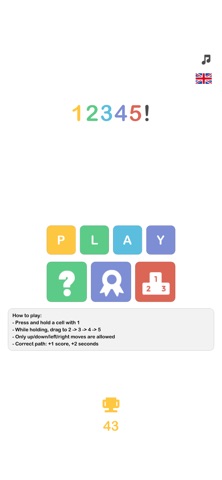 12345! Connect the Dice screenshot