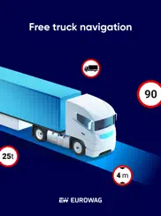 eurowag navigation - truck gps iPad Captures Décran 1