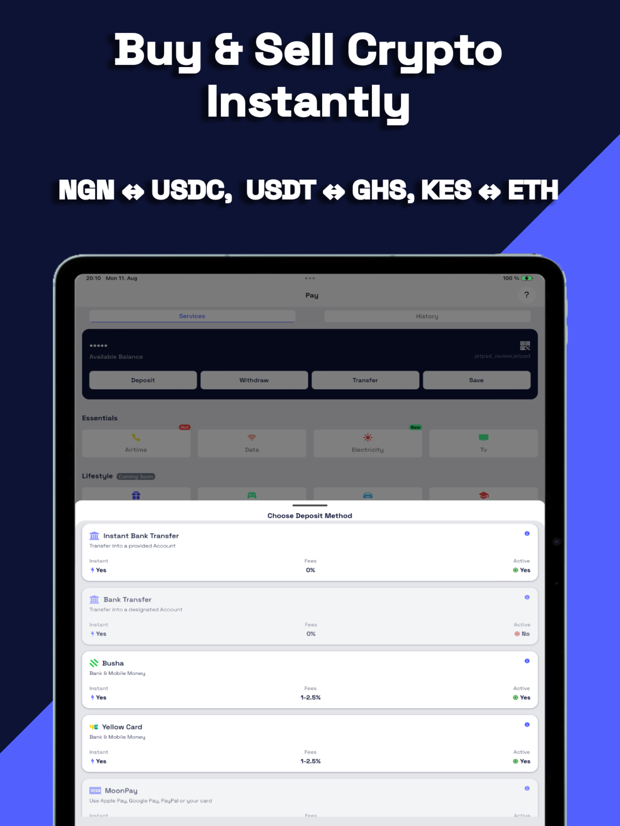 JetPad: Buy & Sell Crypto