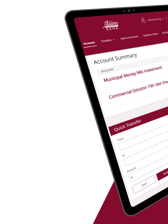 ACB Mobile iPad screenshot 1 - Finance app