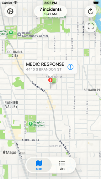 Seattle Incidents iPhone screenshot 4 - News app