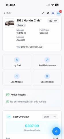 MyCarGuy AI iPhone screenshot