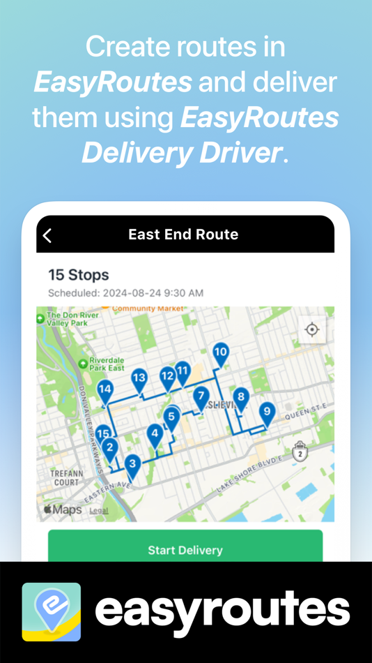 #1. EasyRoutes Delivery Driver (iOS) Podle: Roundtrip Systems Inc.