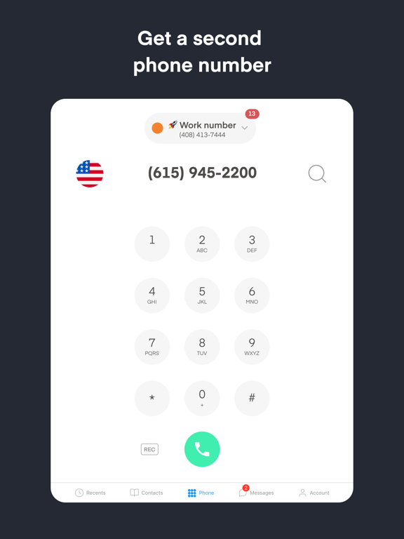 Phoner: Second Phone Number