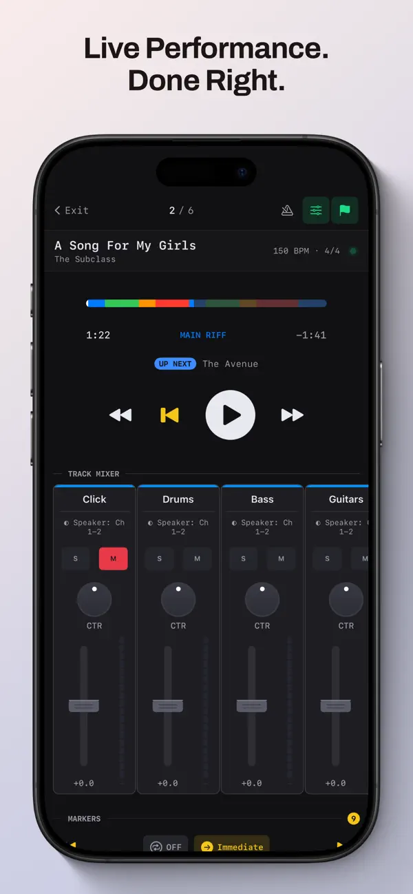 Screenshot #1 pour Multitrack Audio Player