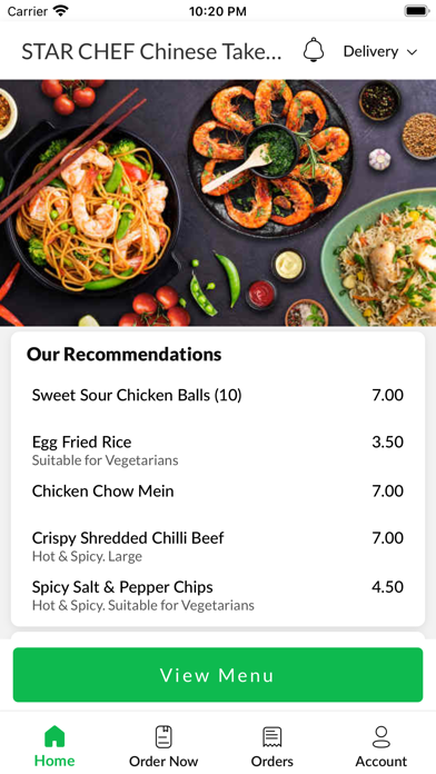 STAR CHEF Chinese Takeaway Screenshot