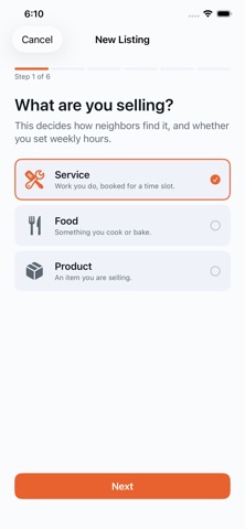 neighbr App iPhone screenshot
