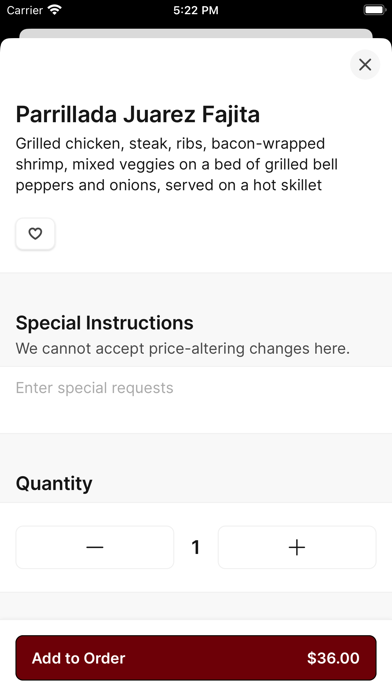 Casa Juarez Mexican Town iPhone screenshot 3 - Food & Drink app