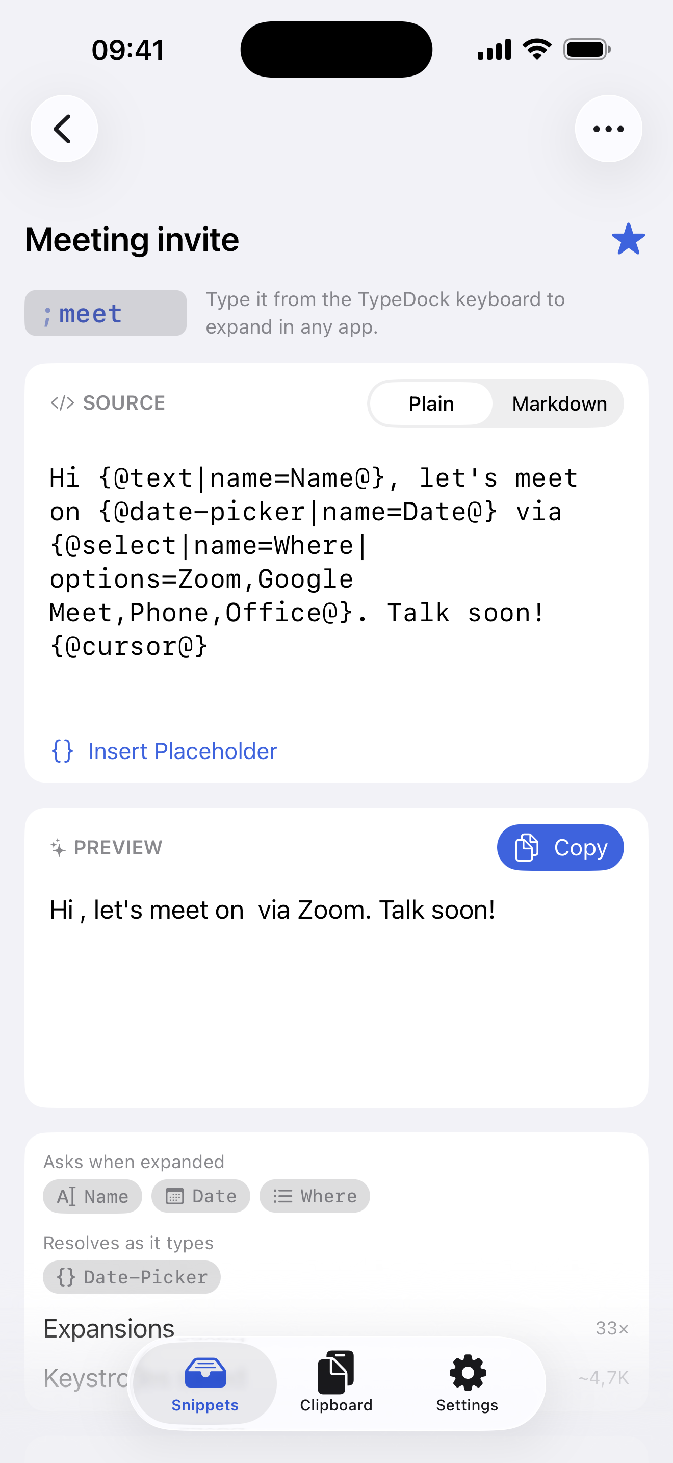 TypeDock screenshot 2