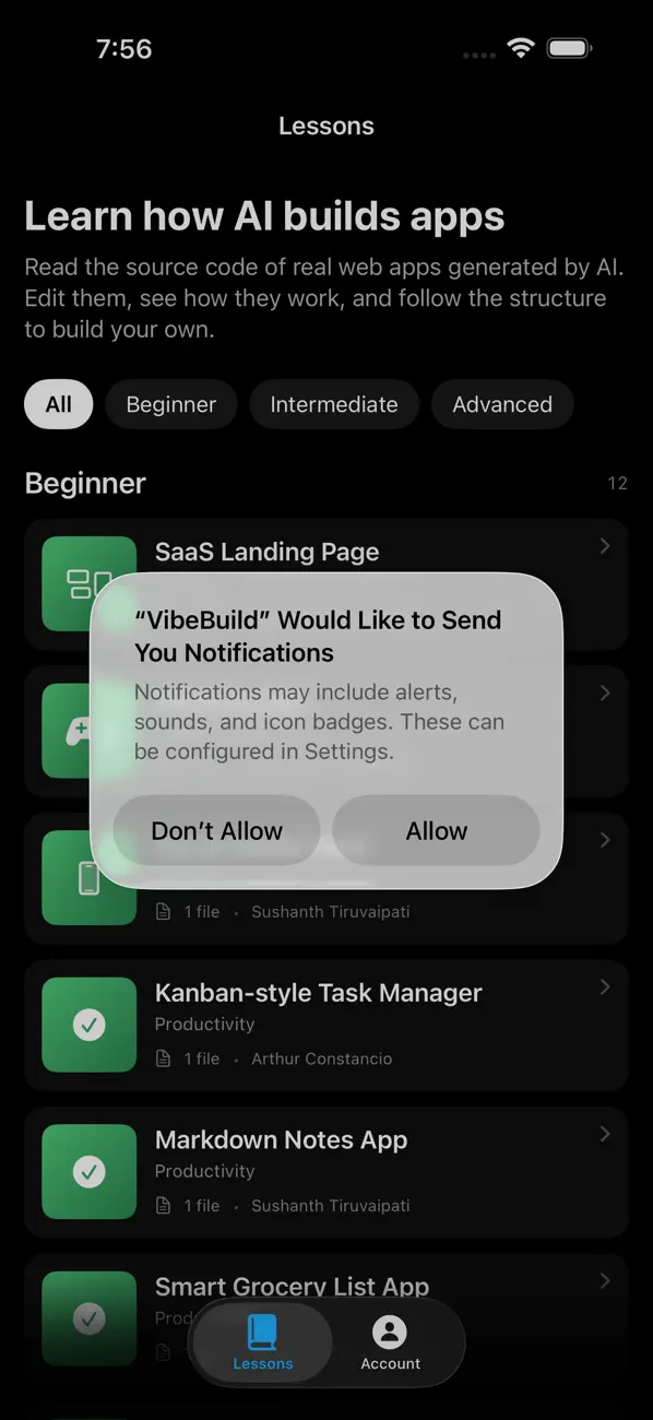 #1. VibeBuild (iOS) De: KreativeKoalaSolutions LLC