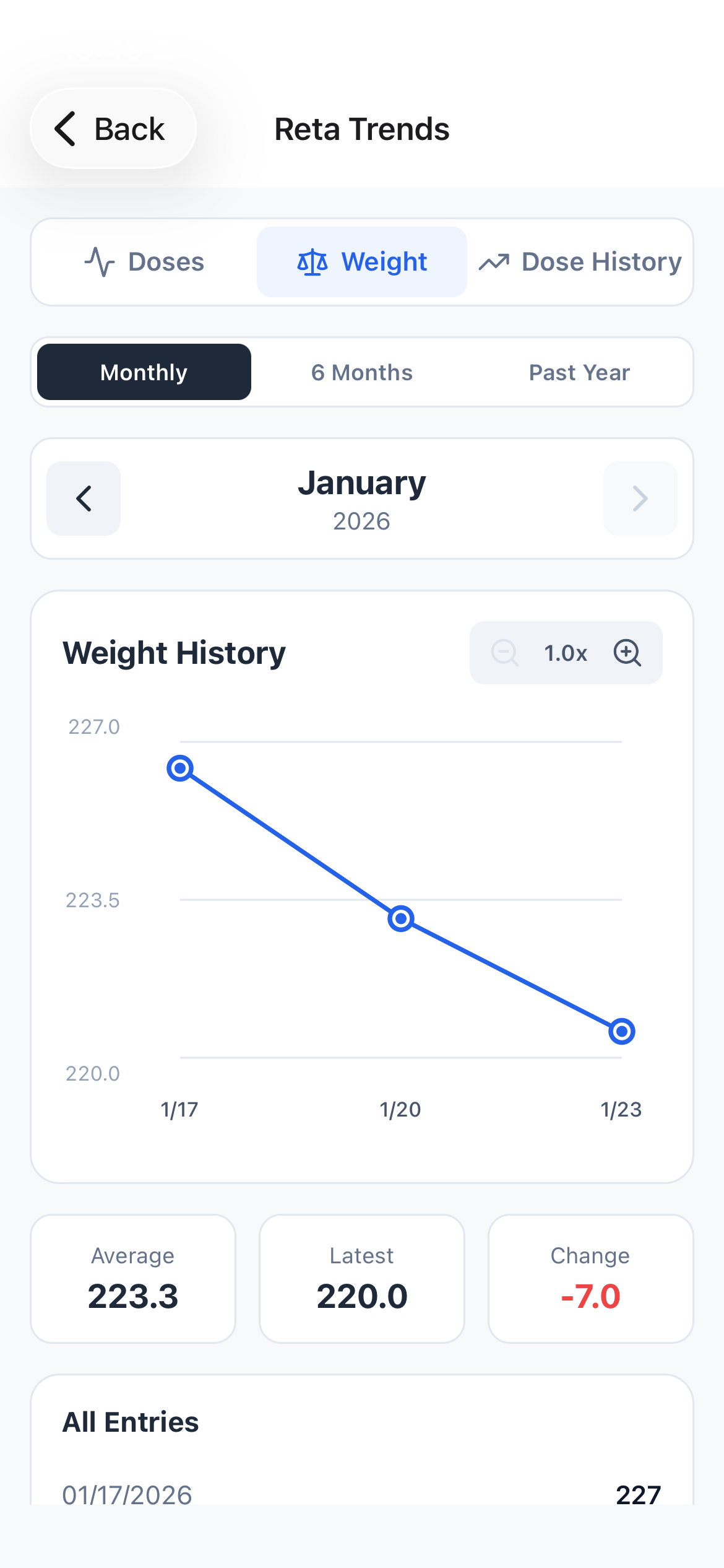 Peptide Log Tracker screenshot 3